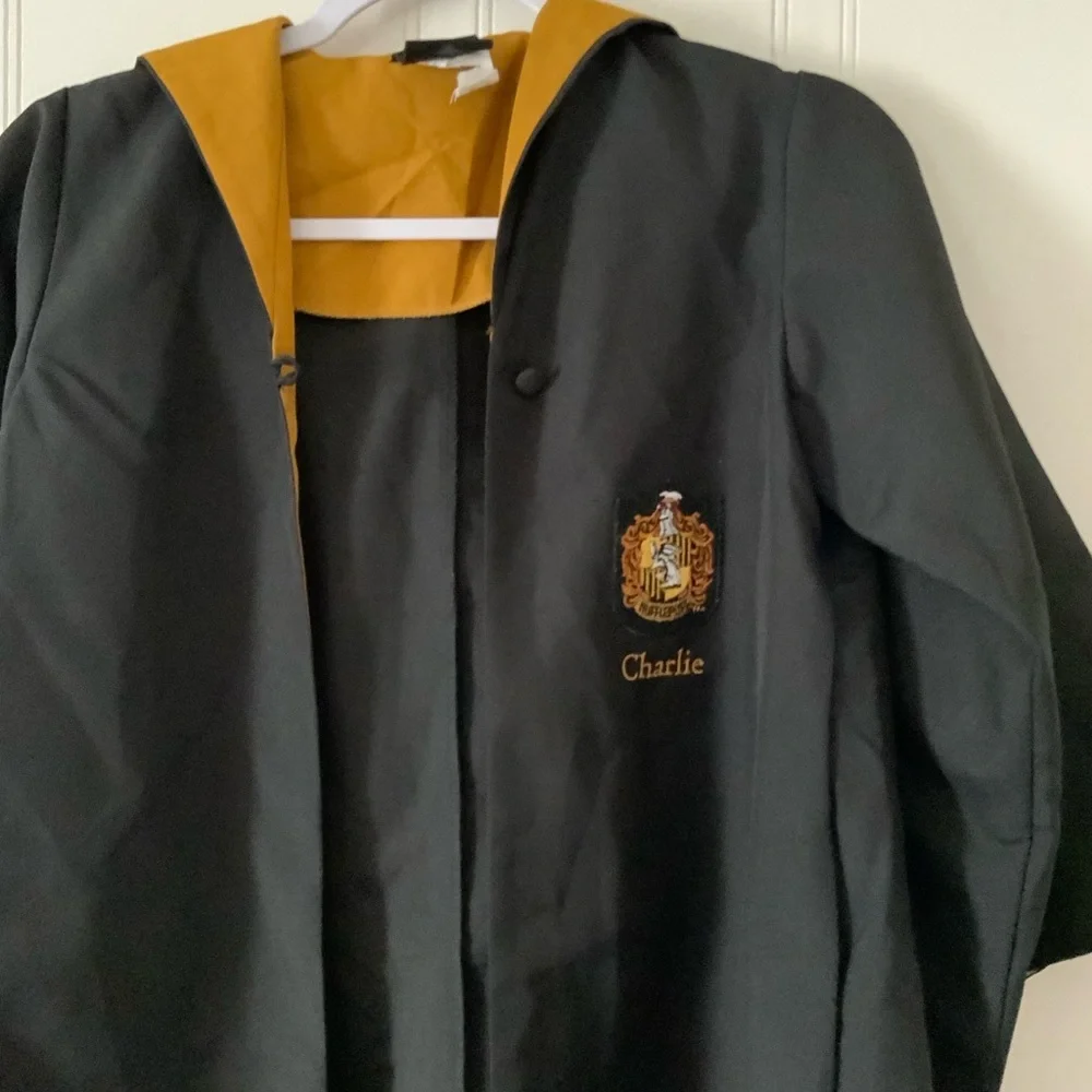 Warner Bros. Black and Gold Kids Harry Potter Robe Costume